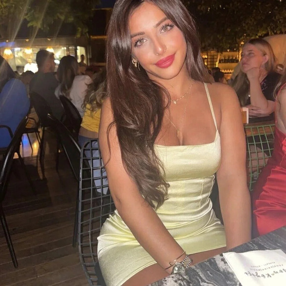 Zara Satin Effect Mini  Dress Light Yellow Size Large NWOT - Picture 2 of 7